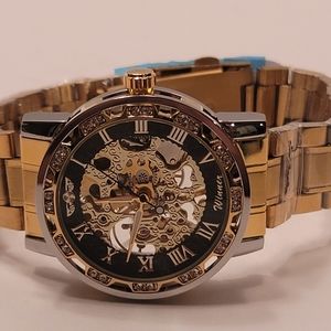 Mens skeleton watch